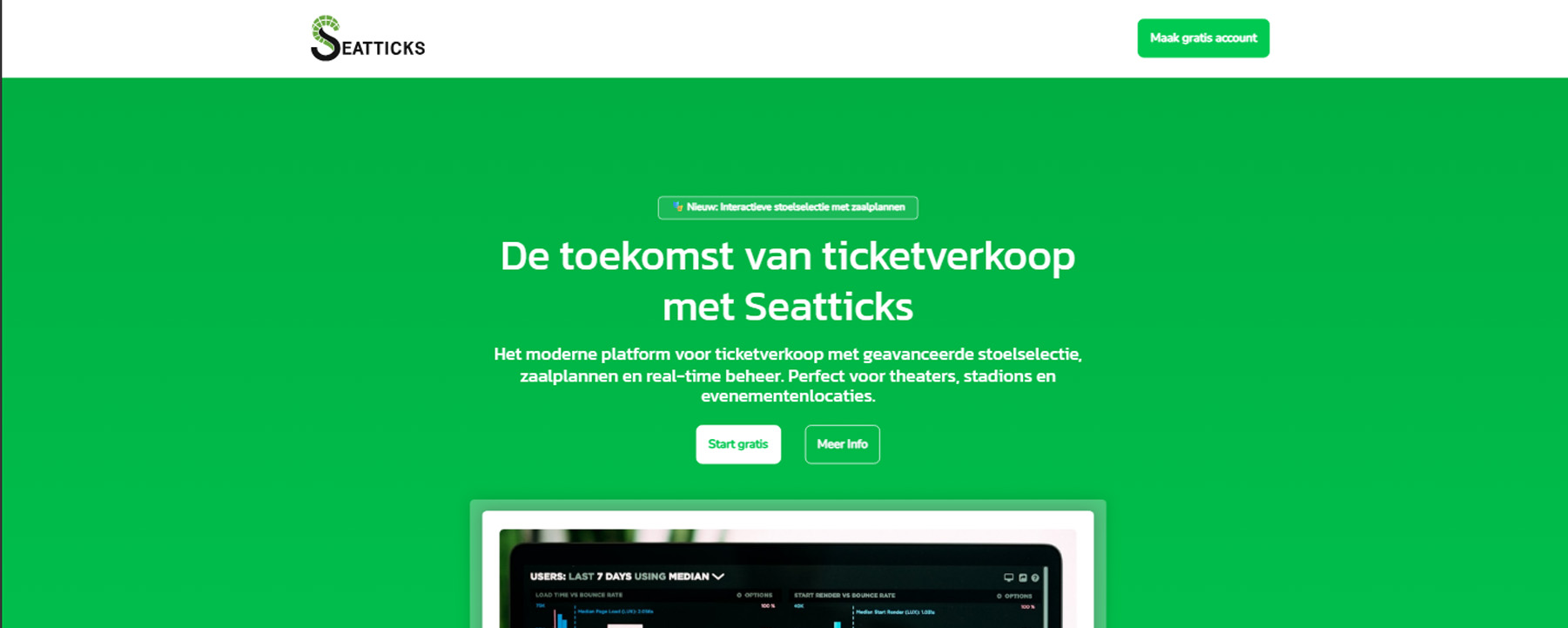 Preview van Seatticks - Ticketverkoopplatform